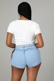 Diamond Dancing Denim Shorts