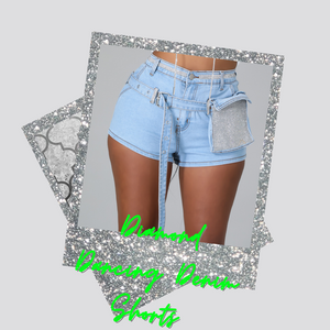 Diamond Dancing Denim Shorts